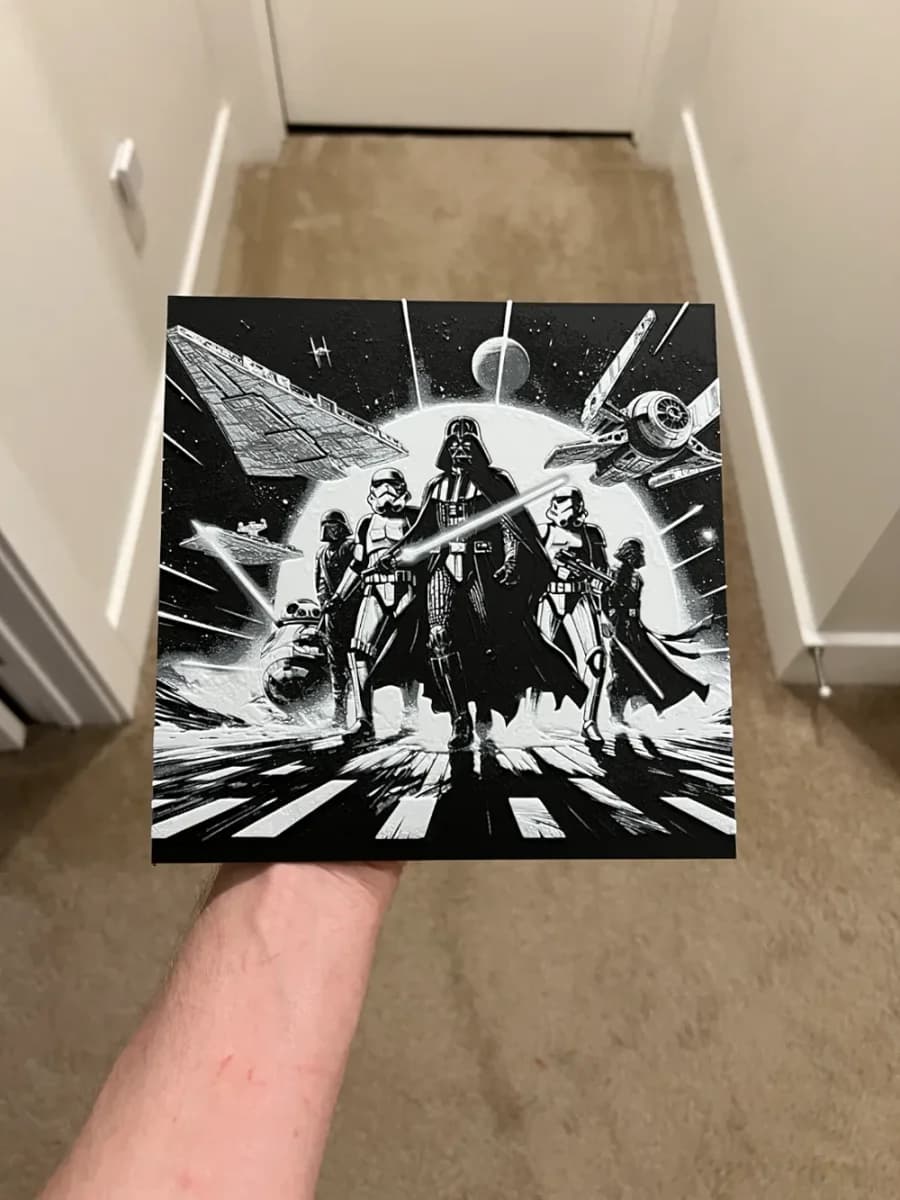 Darth Vader Star Wars Art Hueforge by RP47 Designs HueForge model: Darth Vader Star Wars Art Hueforge by RP47 Designs