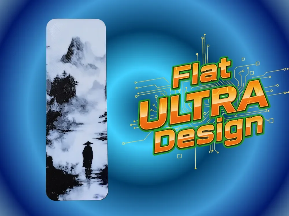 Landscape Japan Ultra Flat Bookmark by Atrus Design HueForge model: Landscape Japan Ultra Flat Bookmark by Atrus Design