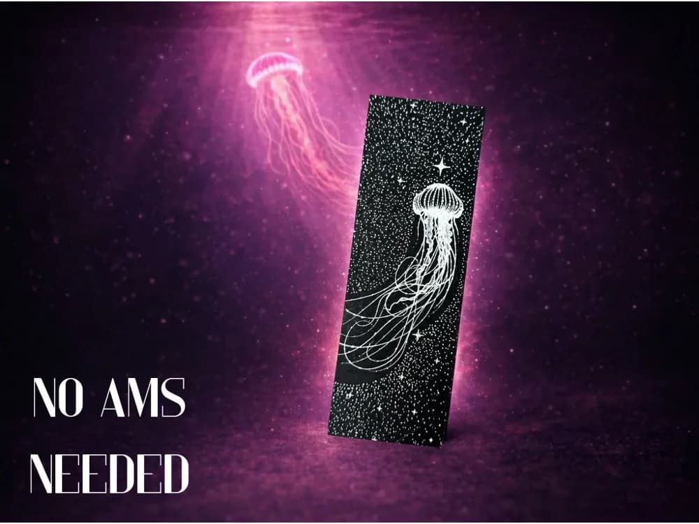 Jellyfish Bookmark by Copenhagen Crafter HueForge model: Jellyfish Bookmark by Copenhagen Crafter