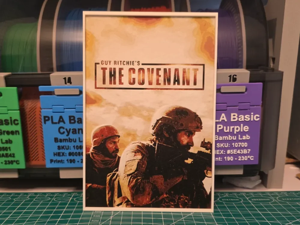 Guy Ritchie's The Covenant Poster - Hueforge Art by Lumpy3D HueForge model: Guy Ritchie's The Covenant Poster - Hueforge Art by Lumpy3D