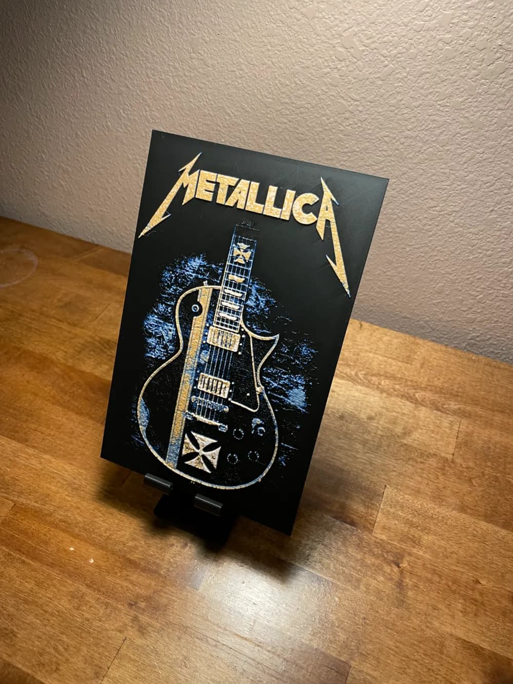 Hueforge - Metallica - Guitar Poster by Cloudy Nostalgia HueForge model: Hueforge - Metallica - Guitar Poster by Cloudy Nostalgia