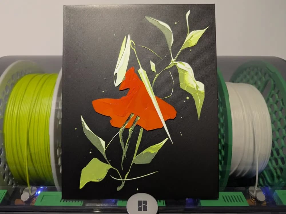 HueForge model: Silksong: Hornet Hueforge (Art by BonBon) by Razel