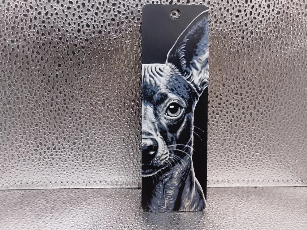Xoloitzcuintle Bookmark – Hueforge by Borishotch Industries HueForge model: Xoloitzcuintle Bookmark – Hueforge by Borishotch Industries