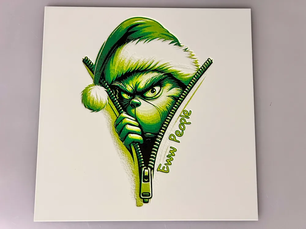 The Grinch Christmas by 3djd HueForge model: The Grinch Christmas by 3djd
