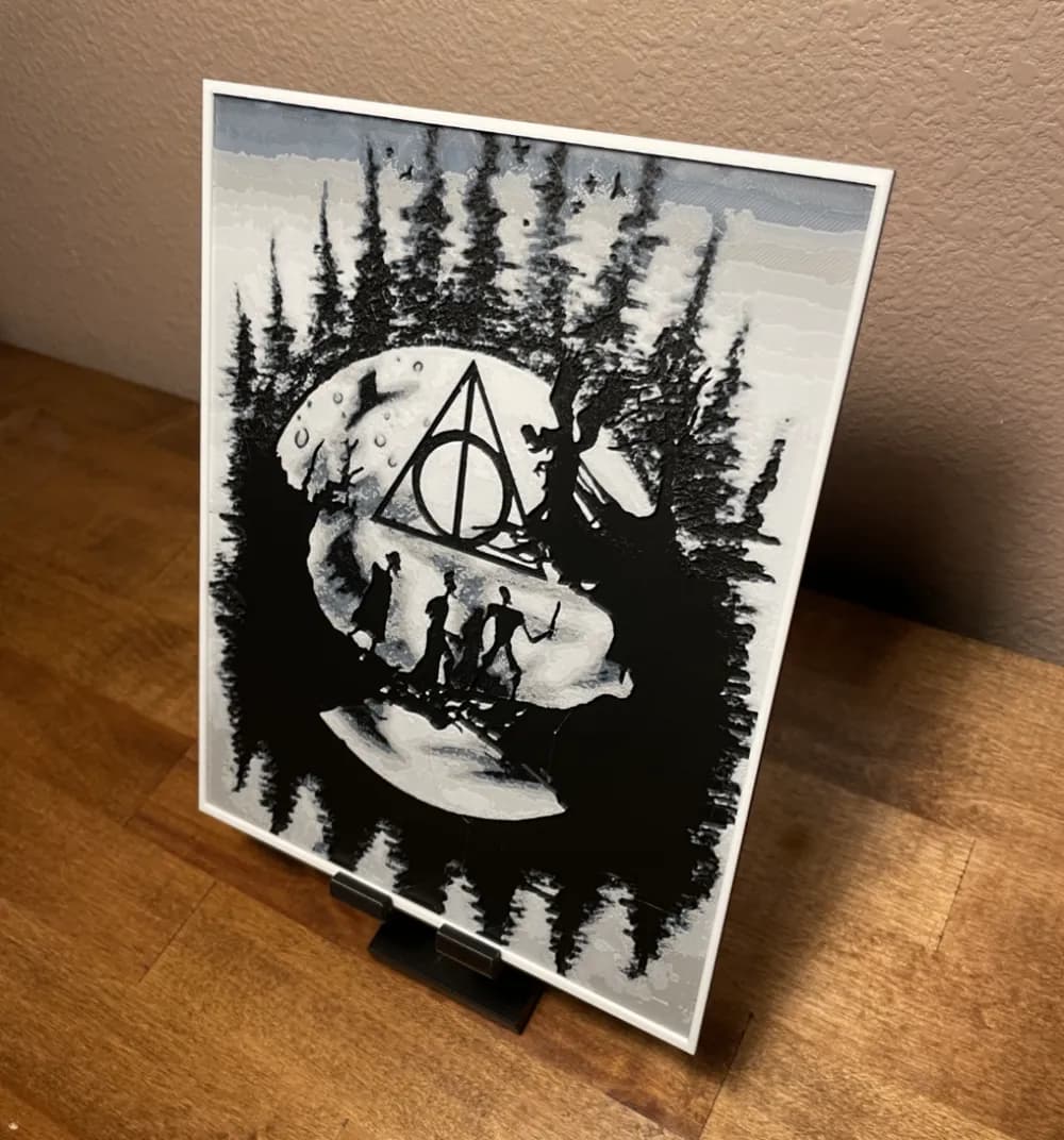 Hueforge - Harry Potter - Deathly Hallows Brothers by Cloudy Nostalgia HueForge model: Hueforge - Harry Potter - Deathly Hallows Brothers by Cloudy Nostalgia