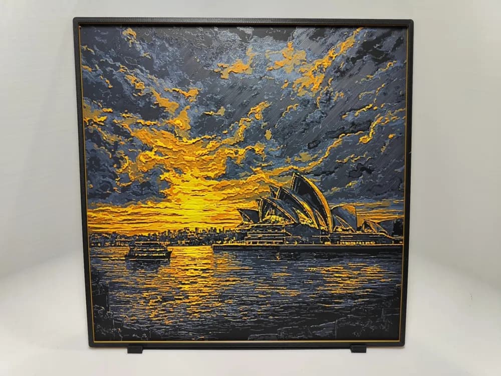 Sydney Opera House Sunset - Hueforge by BeaN HueForge model: Sydney Opera House Sunset - Hueforge by BeaN