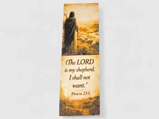 Psalm 23:1 Bible Verse 50mm by 150mm Bookmark Psalm 23:1 Bible Verse 50mm by 150mm Bookmark