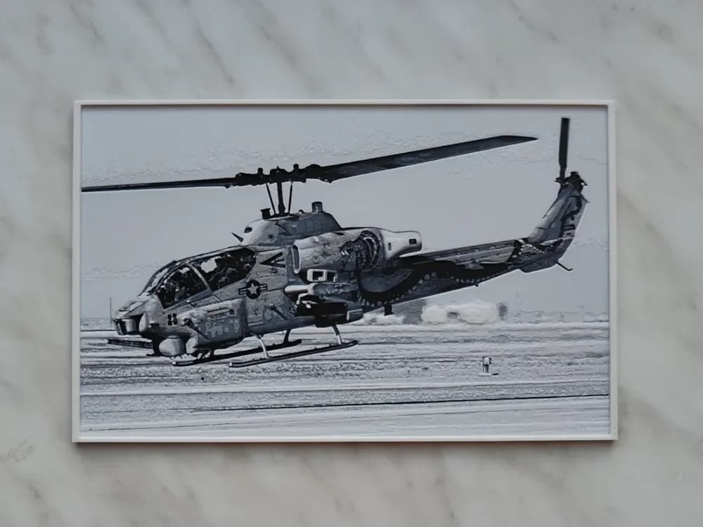 HueForge model: AH-1W Super Cobra - Hueforge by BeaN