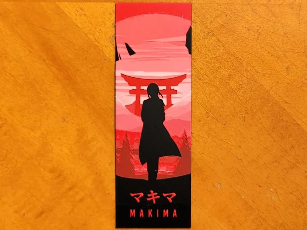 Makima Chainsaw Man Bookmark - 4 Colours Makima Chainsaw Man Bookmark - 4 Colours