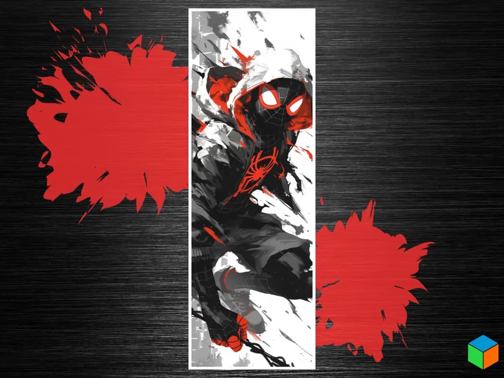 HueForge model: Miles Morales Spider Man Bookmark by 3D Prints By Vic