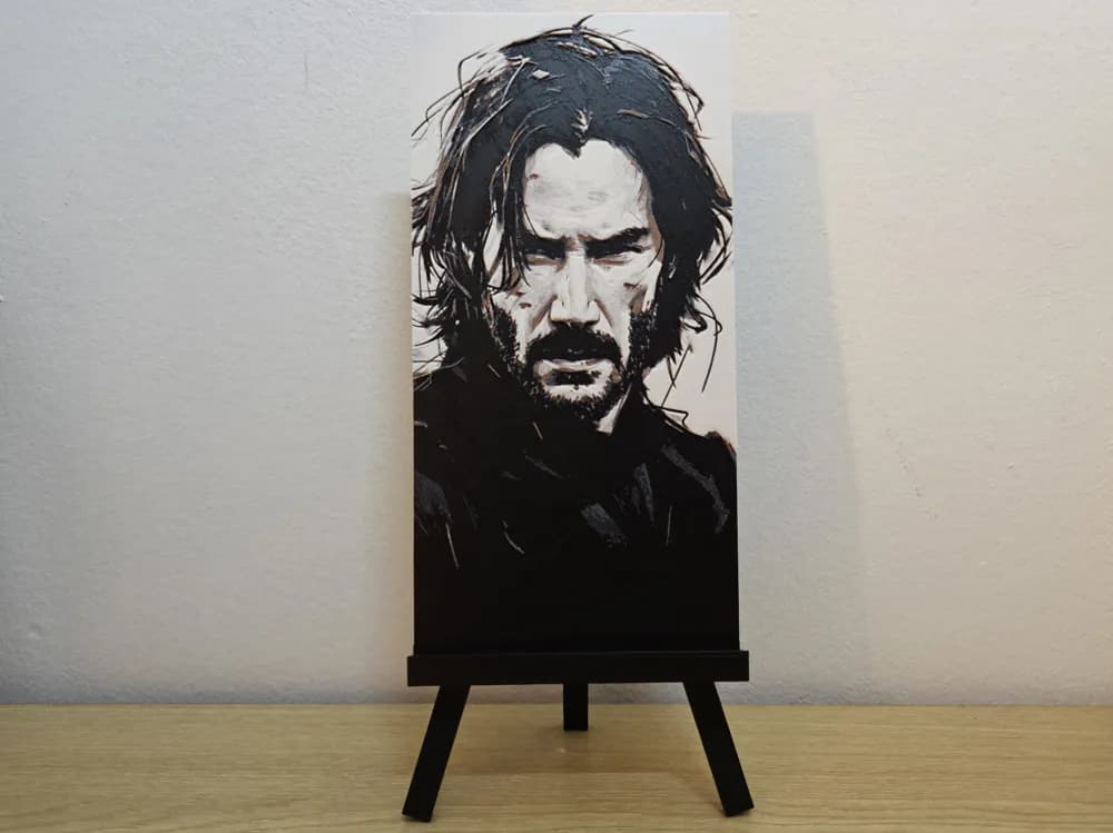 Keanu Reeves-John Wick Hueforge by Opao HueForge model: Keanu Reeves-John Wick Hueforge by Opao