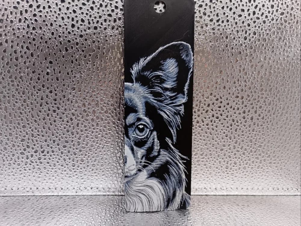 Papillon Bookmark – Hueforge by Borishotch Industries HueForge model: Papillon Bookmark – Hueforge by Borishotch Industries