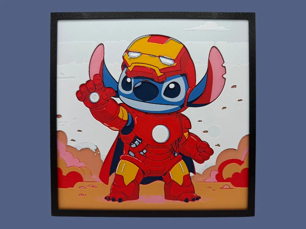 Stitch - Iron Man Cosplay by Canadian Gamer HueForge model: Stitch - Iron Man Cosplay by Canadian Gamer