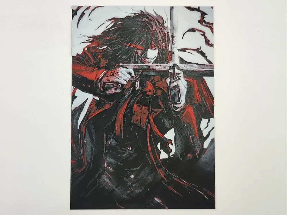 Alucard from hellsing - Hueforge by Altf4-Formation HueForge model: Alucard from hellsing - Hueforge by Altf4-Formation