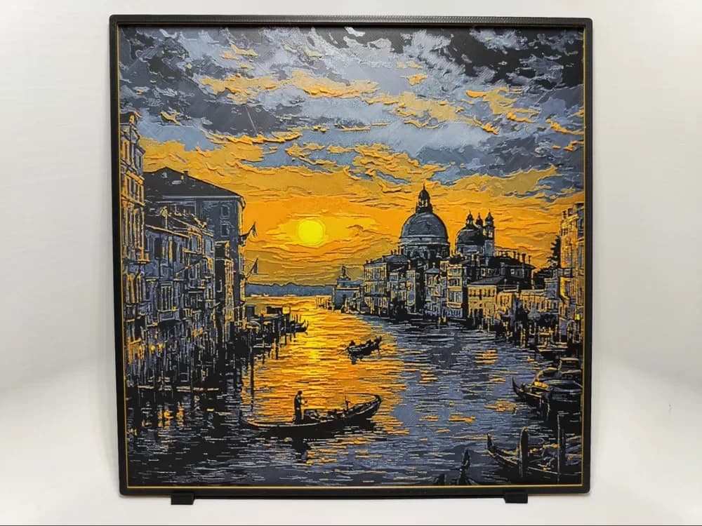 Venice Sunset - Hueforge by BeaN HueForge model: Venice Sunset - Hueforge by BeaN