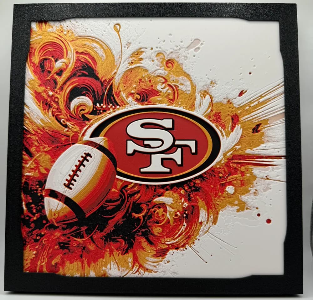 San Francisco 49ers - NFL Hueforge by Canadian Gamer HueForge model: San Francisco 49ers - NFL Hueforge by Canadian Gamer