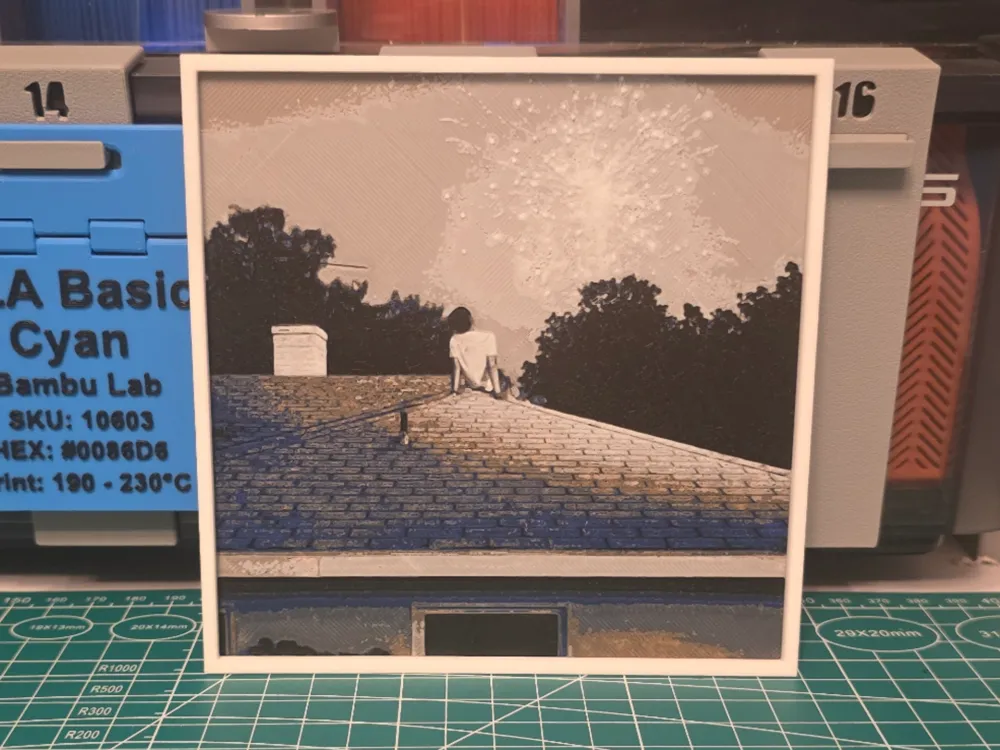 Mico "When the lights turn on" Album - Hueforge by Lumpy3D HueForge model: Mico "When the lights turn on" Album - Hueforge by Lumpy3D