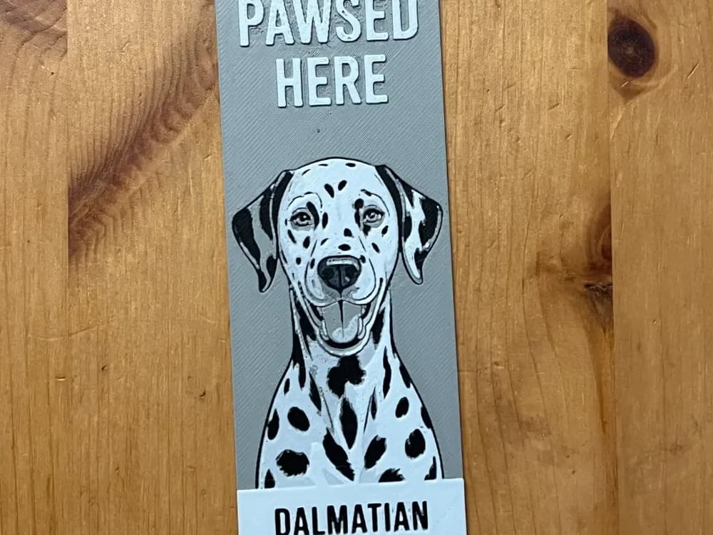 Dalmatian Bookmark by Morganja HueForge model: Dalmatian Bookmark by Morganja