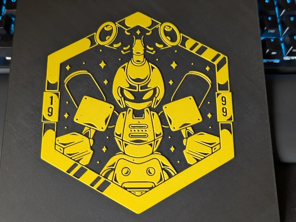 Metabee from Medabots Hueforge by S0und_Lab HueForge model: Metabee from Medabots Hueforge by S0und_Lab