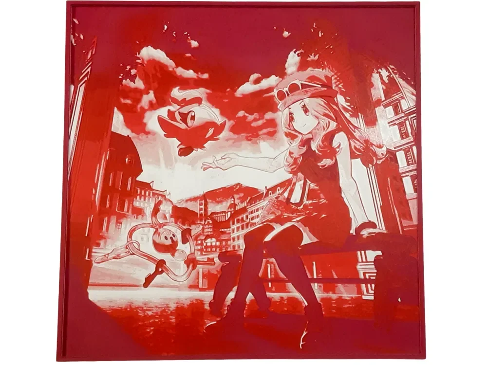 HueForge model: Serena Pokemon X/Y Spritzee Klefki Hueforge Red by Elsie Moonshadow