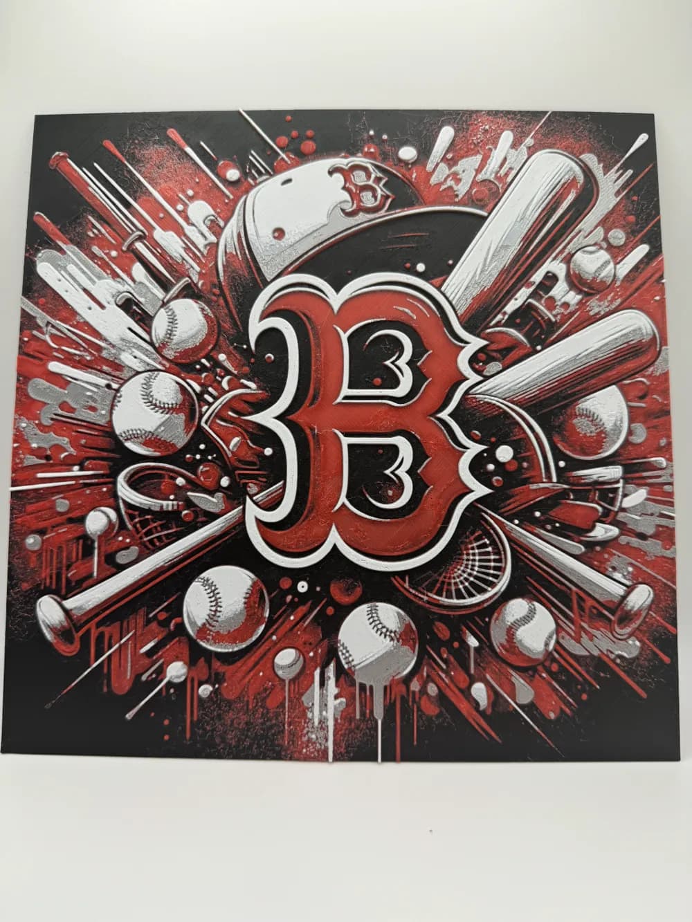 Boston Red Sox - MLB Hueforge by Canadian Gamer HueForge model: Boston Red Sox - MLB Hueforge by Canadian Gamer