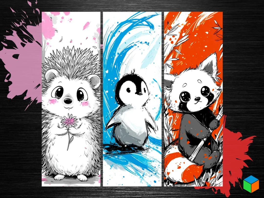 Hedgehog Bookmark by 3D Prints By Vic HueForge model: Hedgehog Bookmark by 3D Prints By Vic