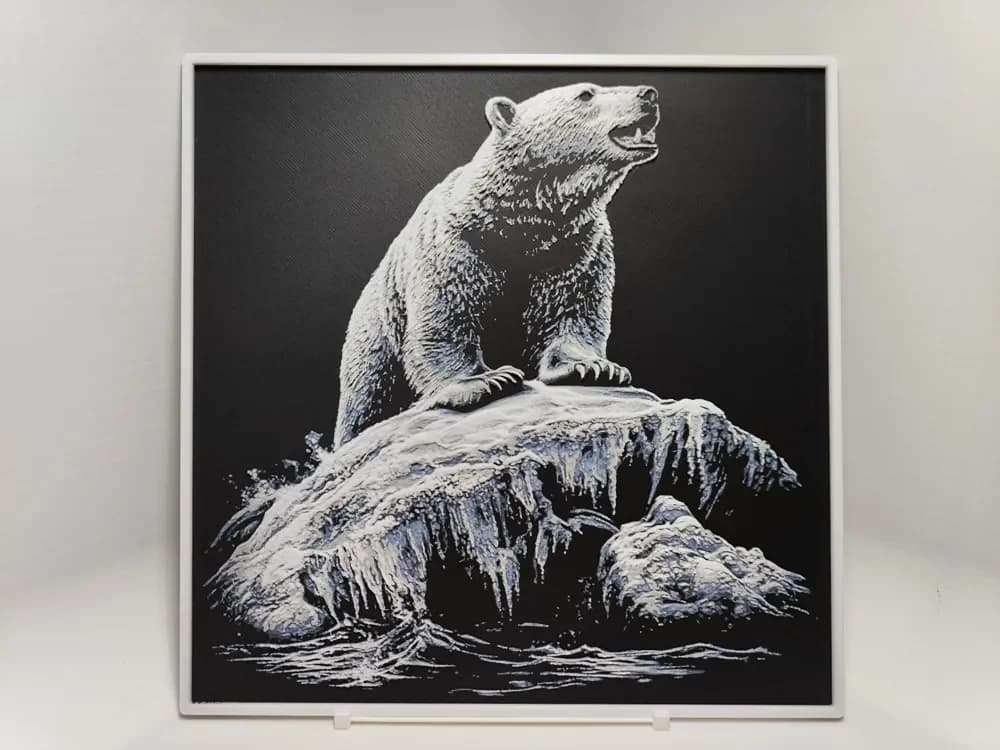 Polar Bear - Hueforge by BeaN HueForge model: Polar Bear - Hueforge by BeaN
