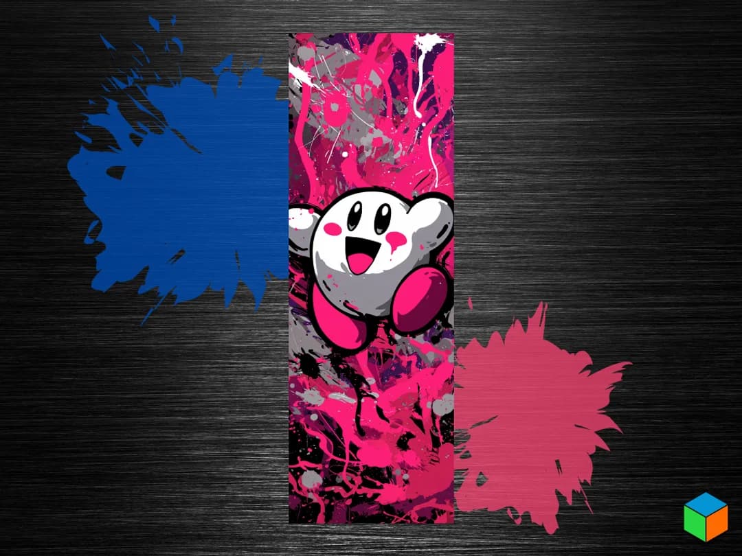 💖 Kirby — Star Warrior Splash by 3D Prints By Vic HueForge model: 💖 Kirby — Star Warrior Splash by 3D Prints By Vic