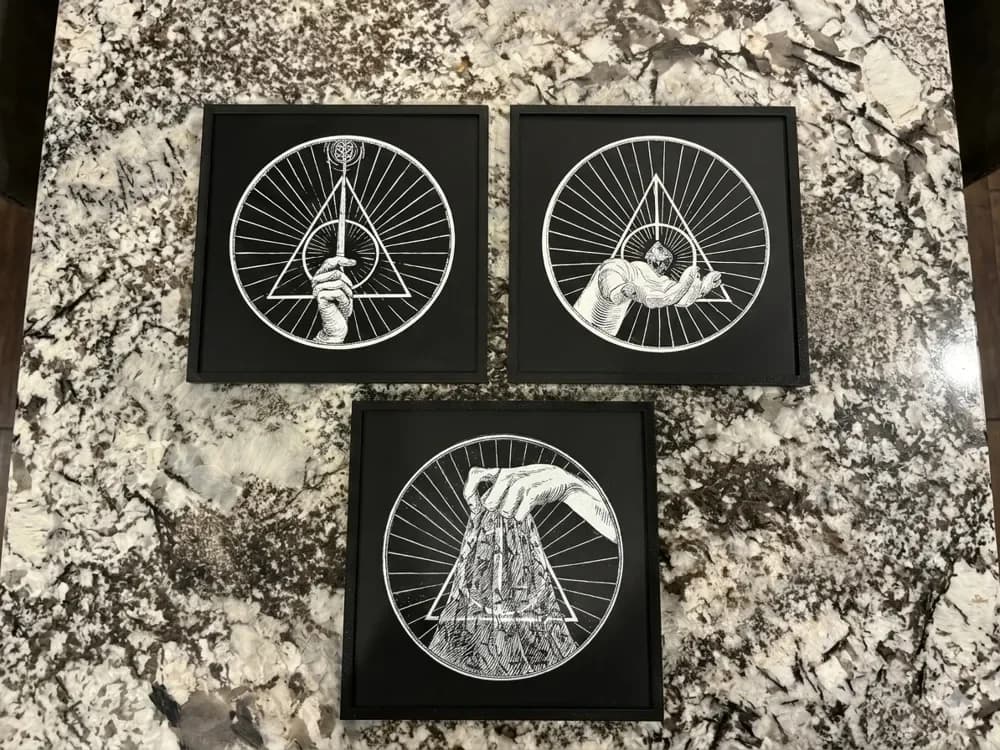 Harry Potter Deathly Hallows Hueforge Collection by The SkyLab 3D HueForge model: Harry Potter Deathly Hallows Hueforge Collection by The SkyLab 3D