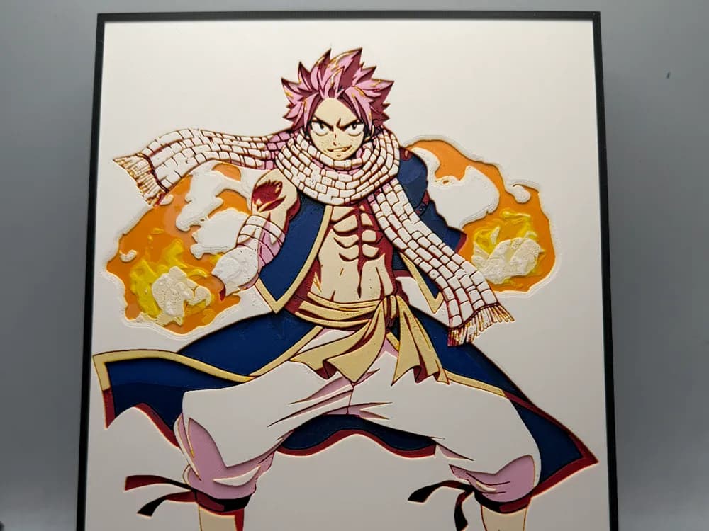 Natsu Dragneel Hueforge by MonkeyForge 3D HueForge model: Natsu Dragneel Hueforge by MonkeyForge 3D