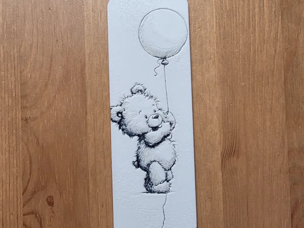 bear bookmark by Morganja HueForge model: bear bookmark by Morganja