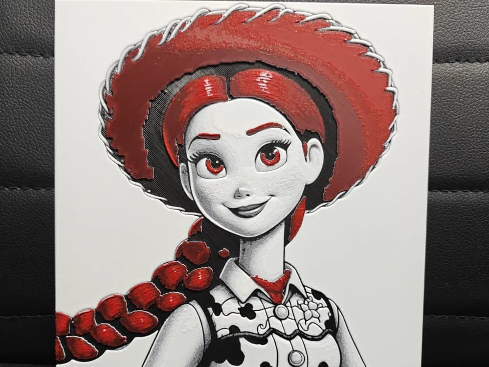 HueForge model: Jessie Toy Story by TheHueforgeLady