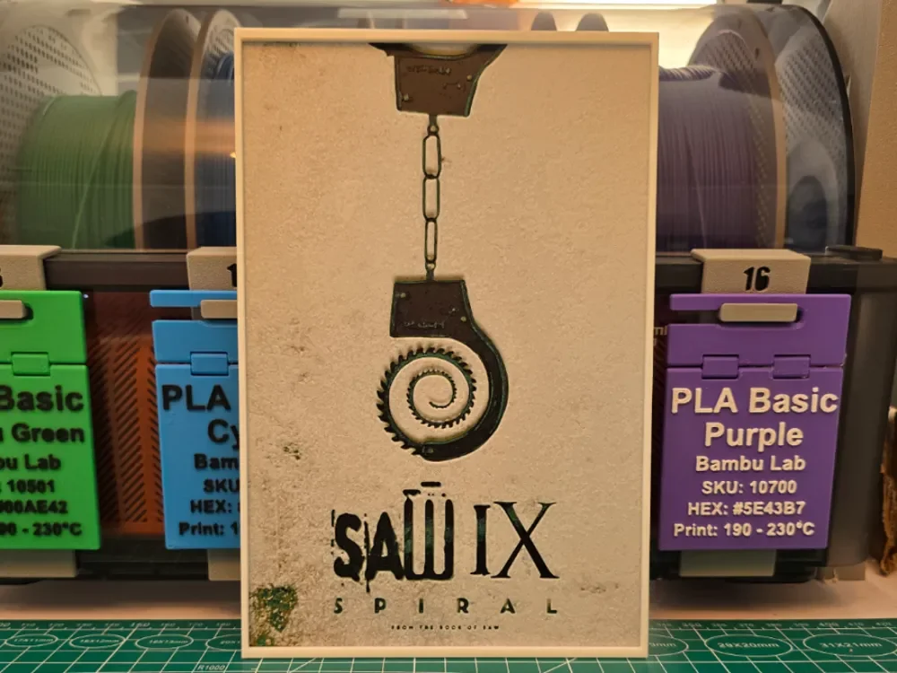 Spiral Movie Poster - Hueforge Art