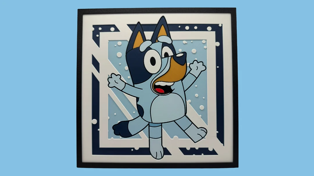 Bluey by Canadian Gamer HueForge model: Bluey by Canadian Gamer