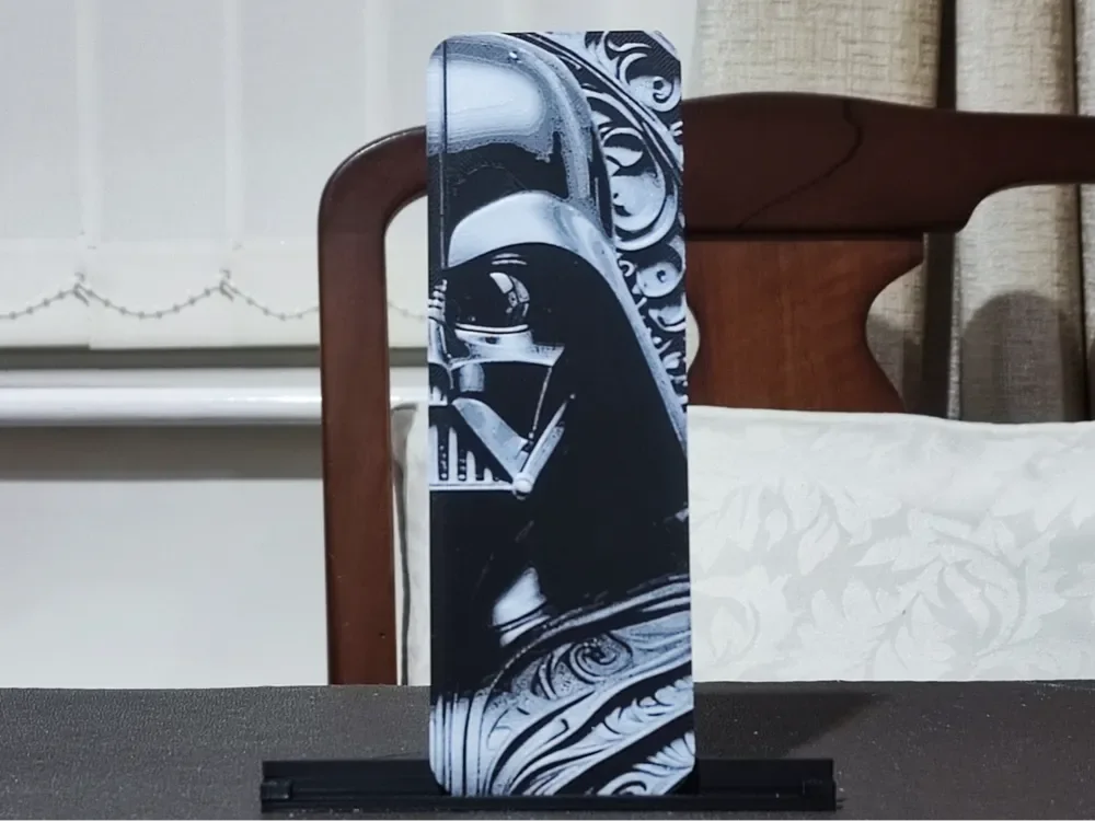 Darth Vader (1) Bookmark - 2 Color by BoDad HueForge model: Darth Vader (1) Bookmark - 2 Color by BoDad