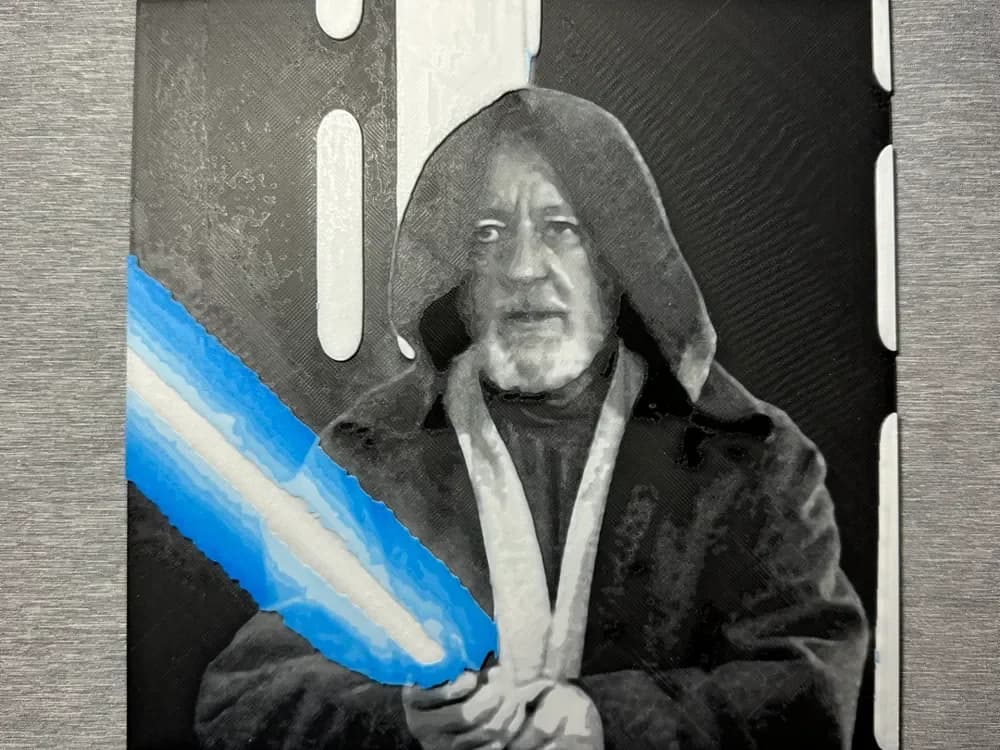HueForge model: Obi-Wan Kenobi Hueforge by Hey Ben
