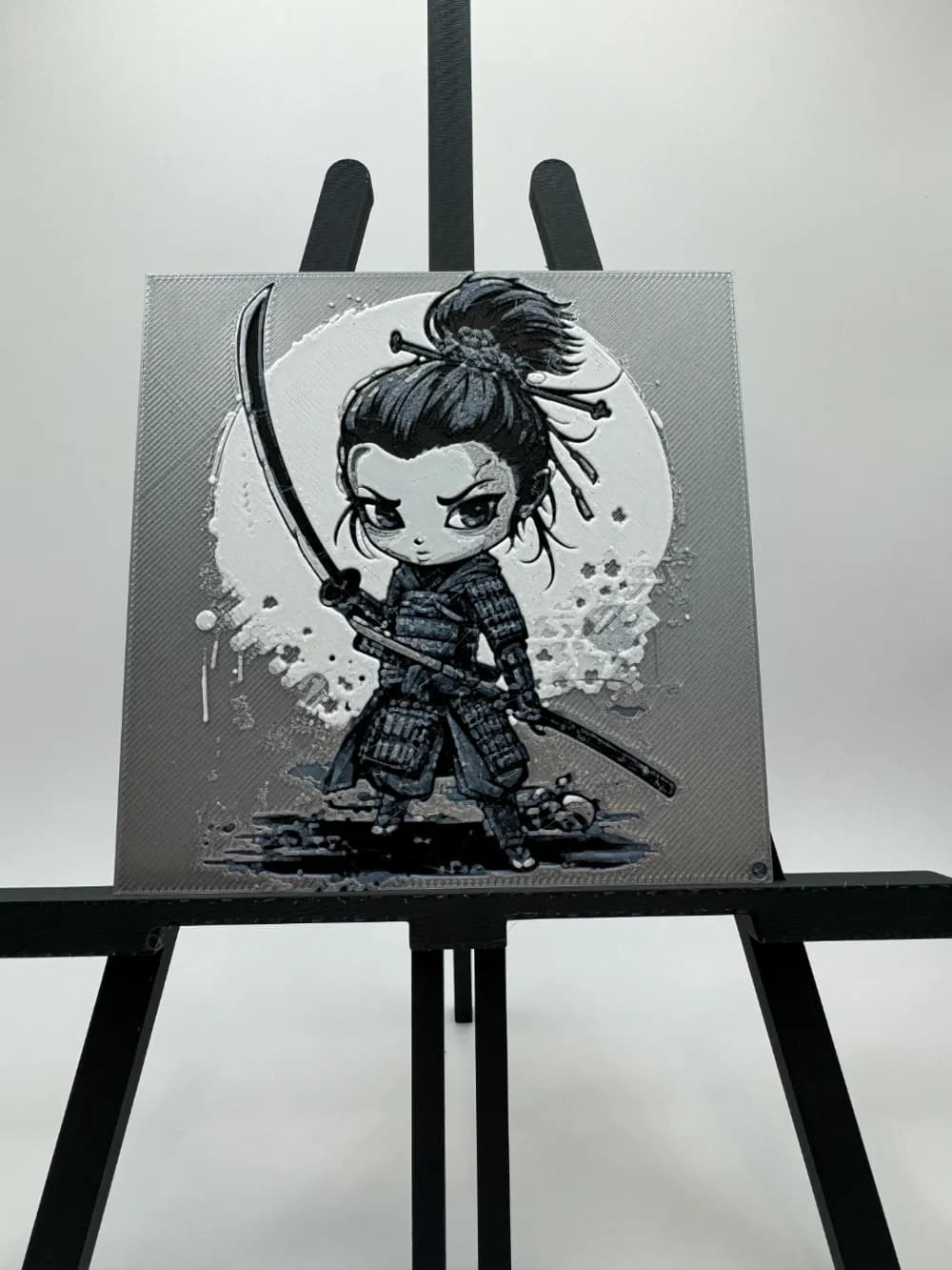 Samurai Girl by Canadian Gamer HueForge model: Samurai Girl by Canadian Gamer