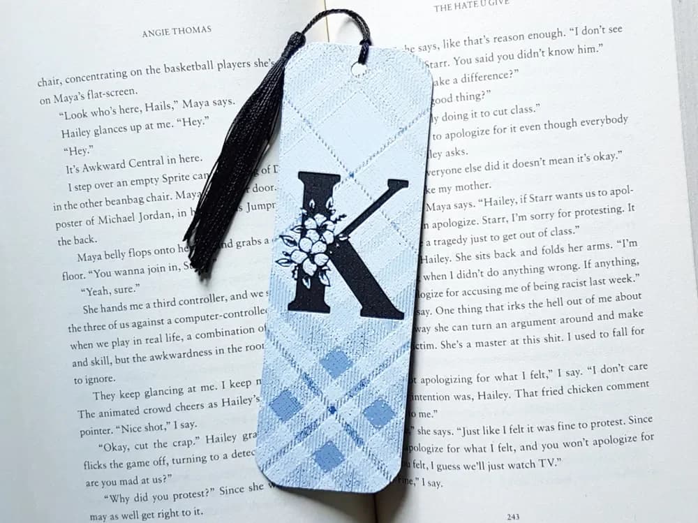 Monogram K Bookmark. Hueforge by Dame Jo HueForge model: Monogram K Bookmark. Hueforge by Dame Jo
