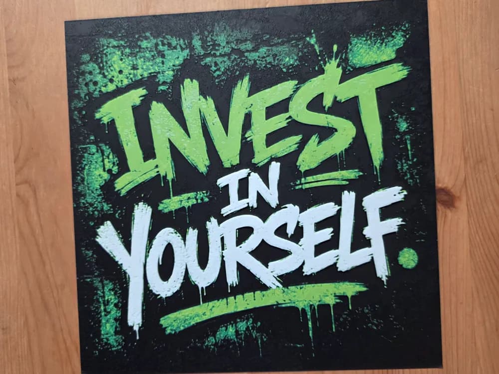 Invest In Yourself Hueforge by Morganja HueForge model: Invest In Yourself Hueforge by Morganja