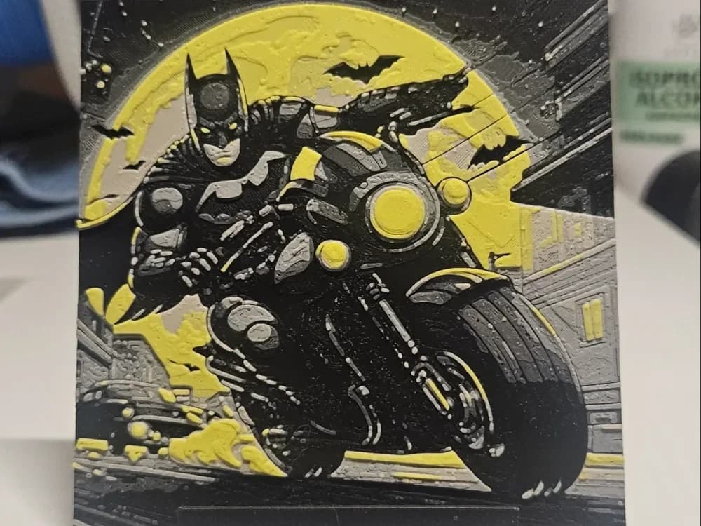 Batman on motorbike Batman on motorbike