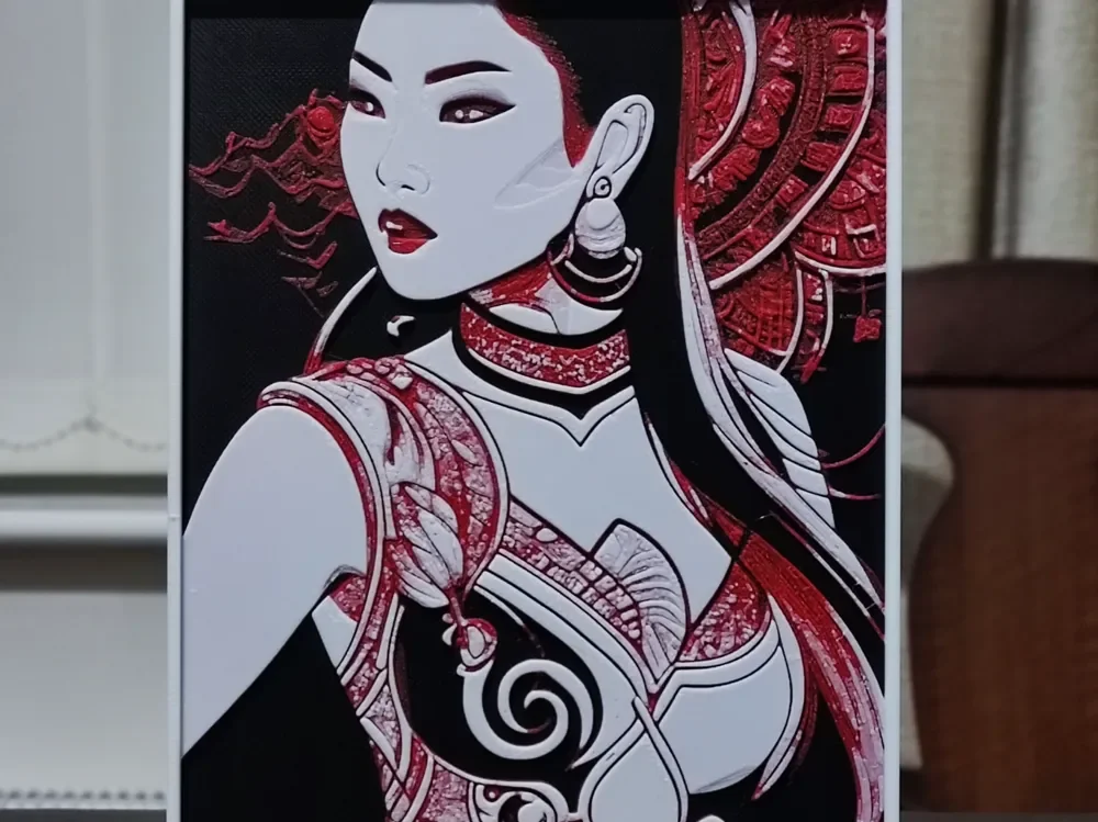 HueForge model: On'na Senshi HueForge 3 Color by BoDad