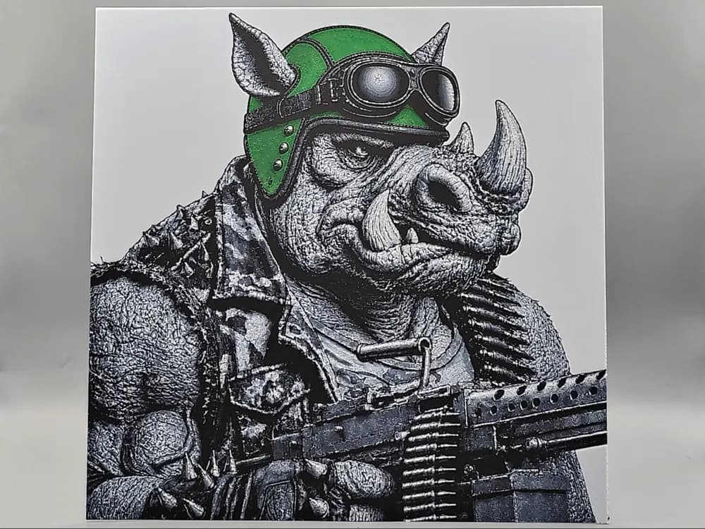 Rocksteady - TMNT - Hueforge by Sarge HueForge model: Rocksteady - TMNT - Hueforge by Sarge