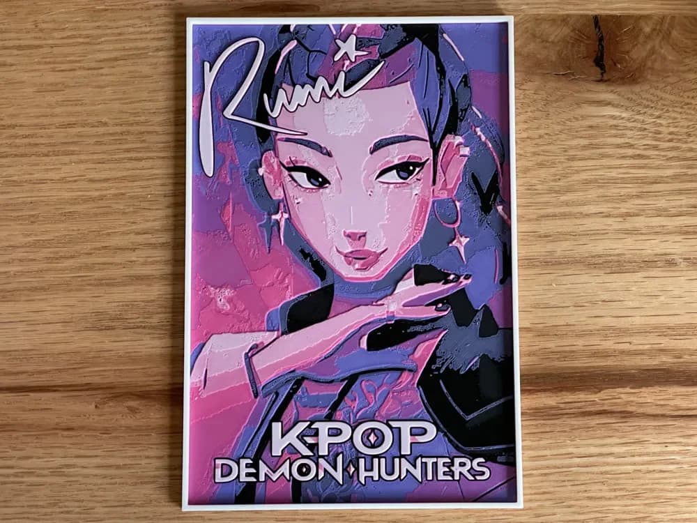 KPop Demon Hunters: Rumi Hueforge Movie Poster by NiiON HueForge model: KPop Demon Hunters: Rumi Hueforge Movie Poster by NiiON