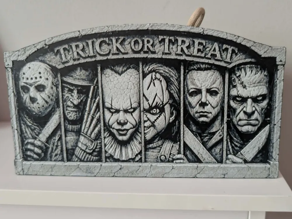 Trick or treat - hueforge by 3dGlow HueForge model: Trick or treat - hueforge by 3dGlow