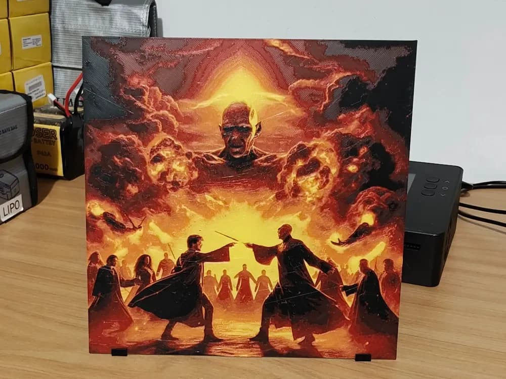 Harry Potter Lord Voldemort Hueforge by enricoRE HueForge model: Harry Potter Lord Voldemort Hueforge by enricoRE