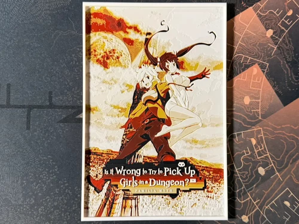 Is It Wrong to Try to Pick Up Girls in a Dungeon by ZorPrime7 HueForge model: Is It Wrong to Try to Pick Up Girls in a Dungeon by ZorPrime7