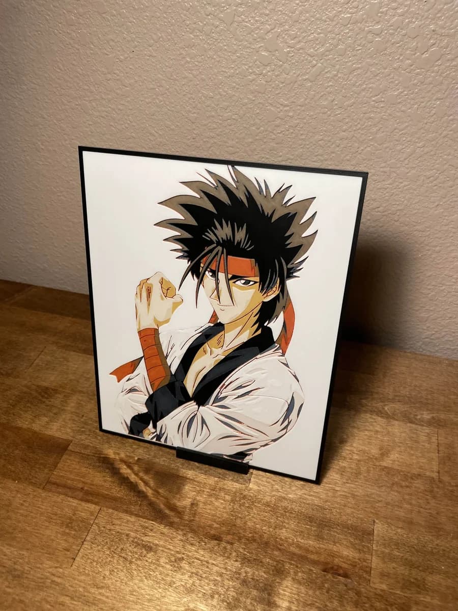 Sanosuke - Rurouni Kenshin by Cloudy Nostalgia HueForge model: Sanosuke - Rurouni Kenshin by Cloudy Nostalgia