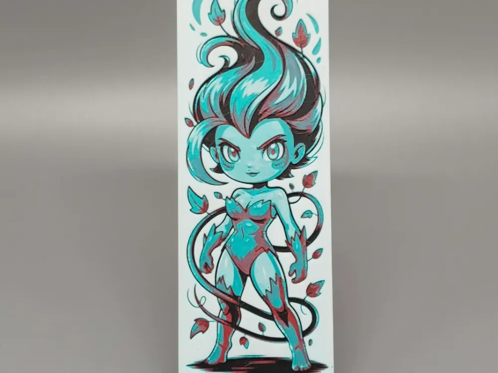 "Bookmark" Inspired by DC Comics Poison Ivy by BLUSH Designs HueForge model: "Bookmark" Inspired by DC Comics Poison Ivy by BLUSH Designs