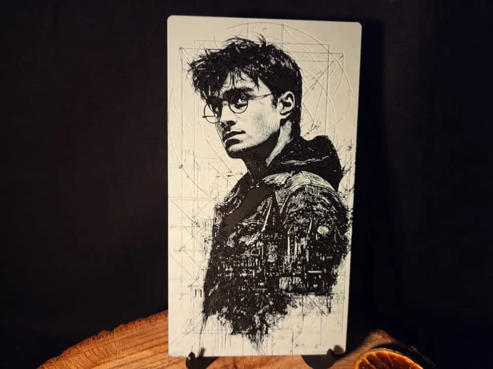 Harry Potter inspired hueforge - 110x200mm Harry Potter inspired hueforge - 110x200mm