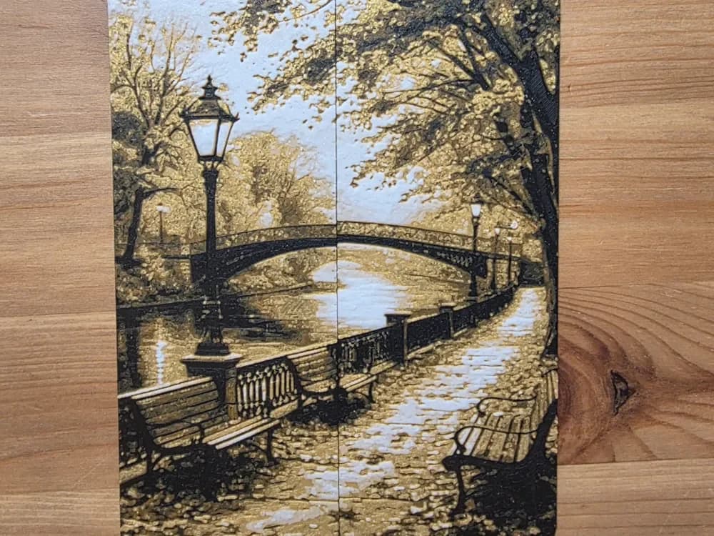 x2 Bookmark by Morganja HueForge model: x2 Bookmark by Morganja